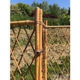 Vintage rattan screen