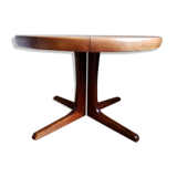 Central-footed rosewood round table