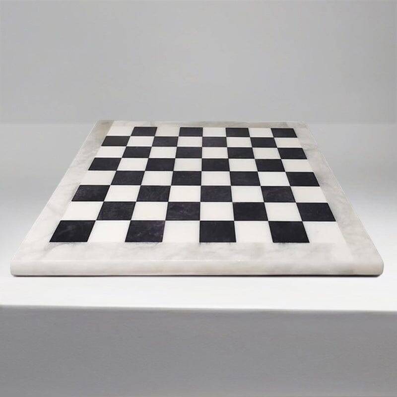 Vintage 1970s Italian Volterra Alabaster Chess Set – Handmade, Excellent Co