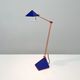 Blue desk lamp by Lungean & Pellmann for Brilliant Leuchten Germany, 1980
