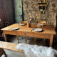 Old solid wood table