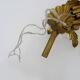Vintage Italian wall light in gilded wood. 1970s
