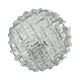 Hillebrand Leuchten 5222 Plafond Weave Ice Glass Germany 1970s