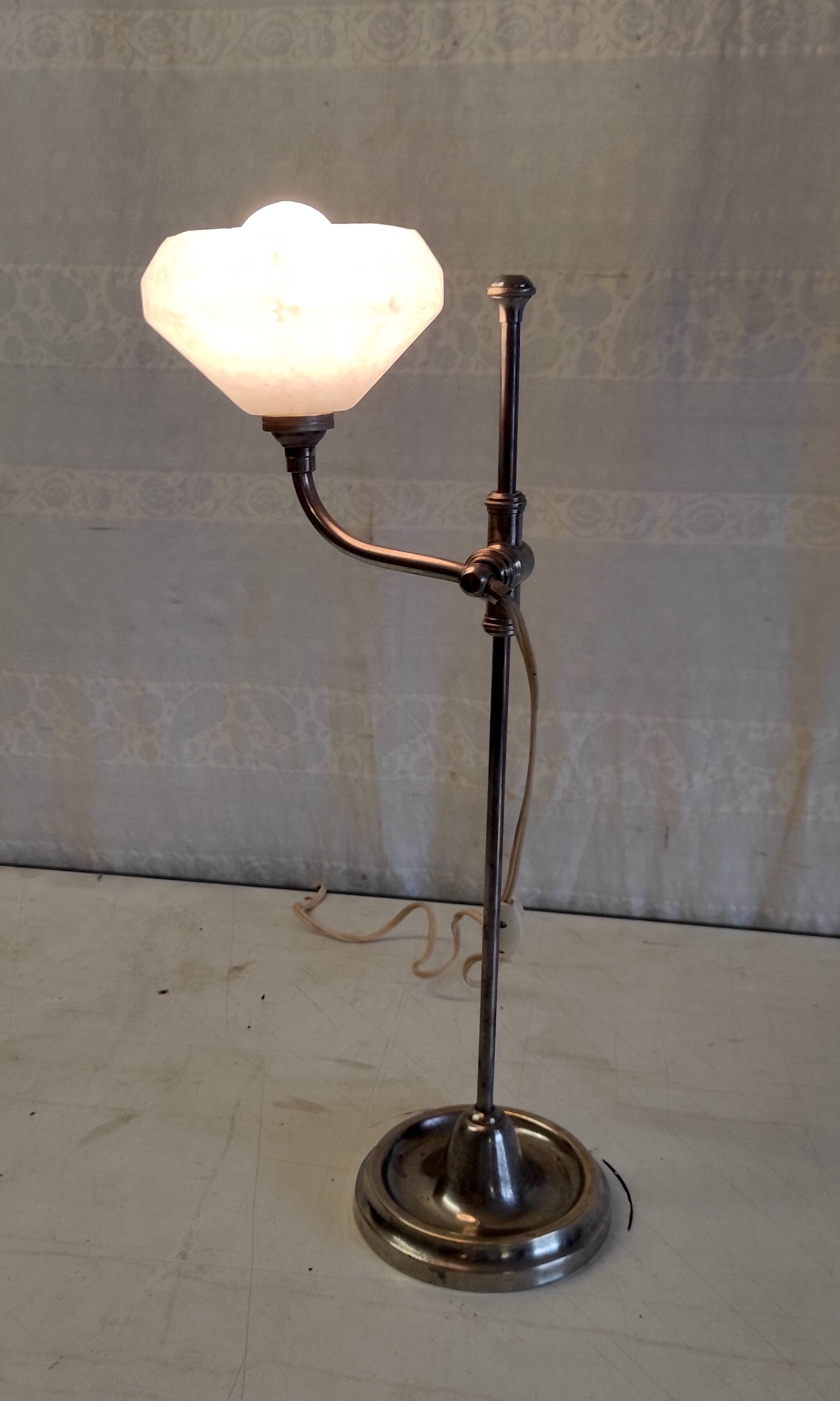 Art-deco adjustable table lamp - 1930s/40s