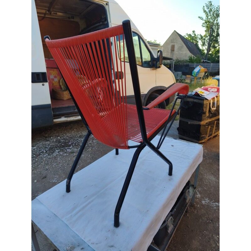Scoubidou armchair André Monpoix