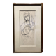 Framed drawing.