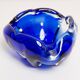 Mid-century blue Murano glass ashtray, Italy, 1970s