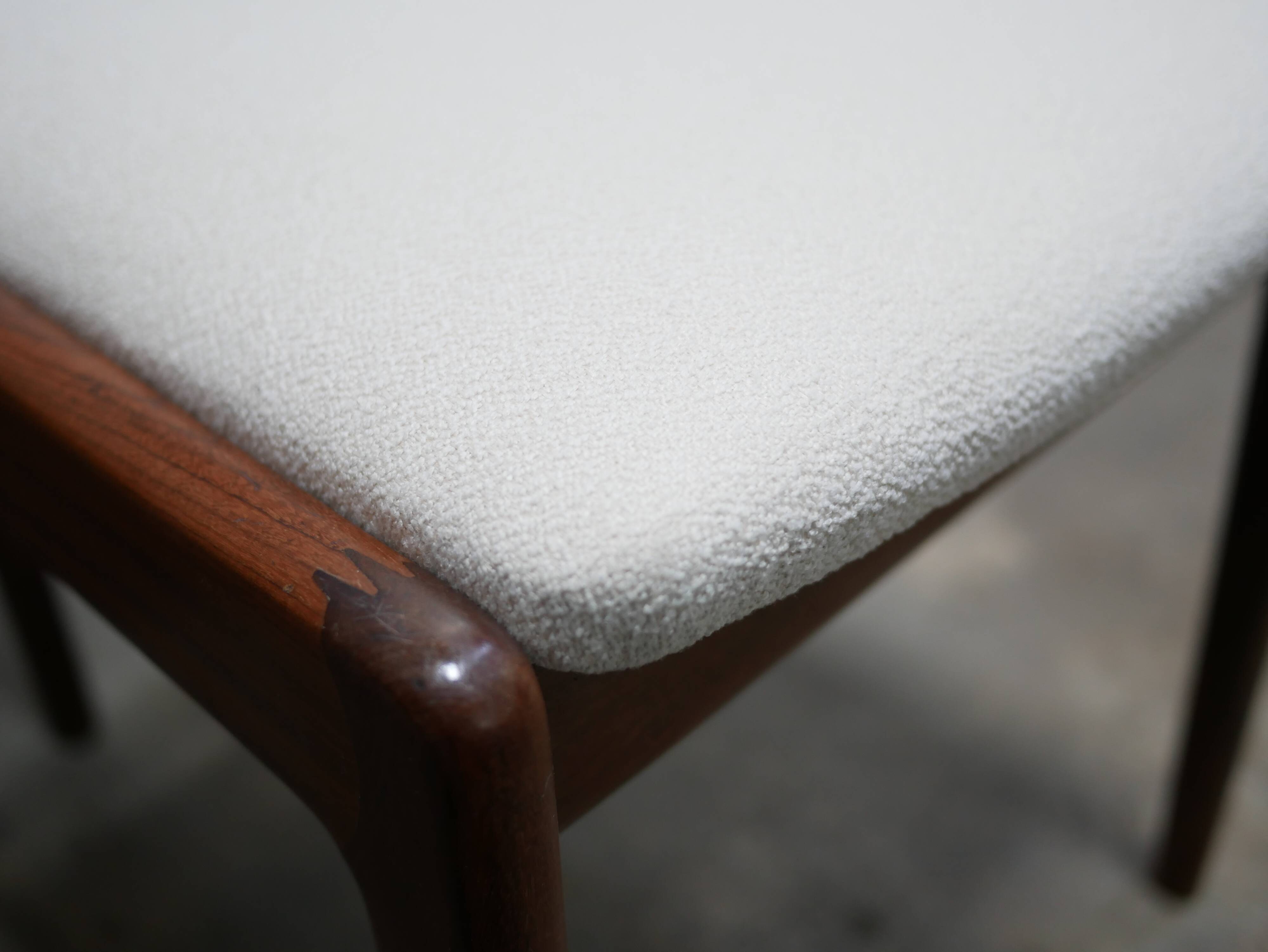 Set of 6 vintage Scandinavian teak chairs