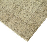 Hand-Knotted Vintage Turkish Beige Rug 203 cm x 309 cm - 38989