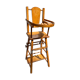 High chair for wooden doll with abacus