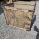 Ancient bakery cart made of rattan.