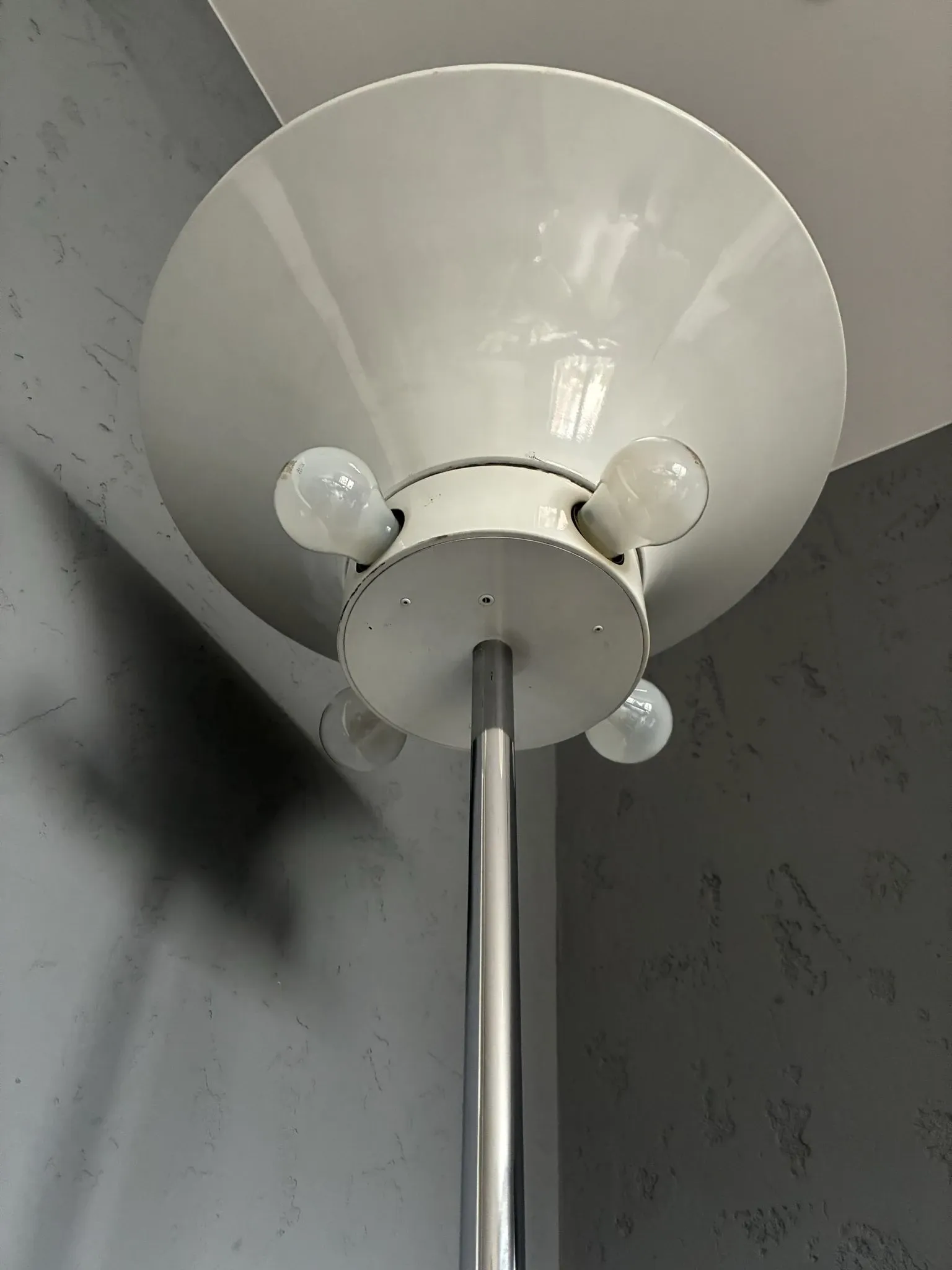 Staff Leuchten mid-century floor lamp with large shade, 1970s