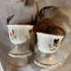 Set of 2 porcelain egg cups by Villeroy and Boch.