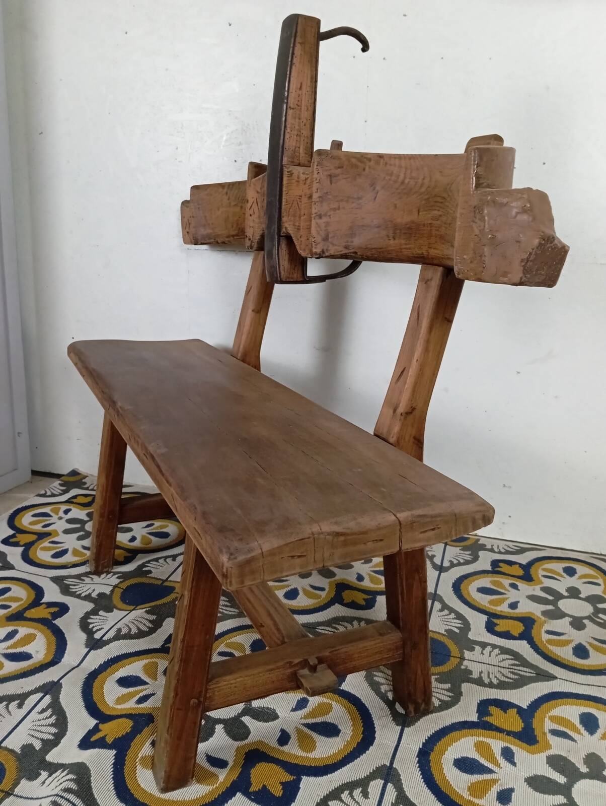 Brutalist bench bull's head file