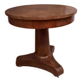 Restoration pedestal table with central barrel