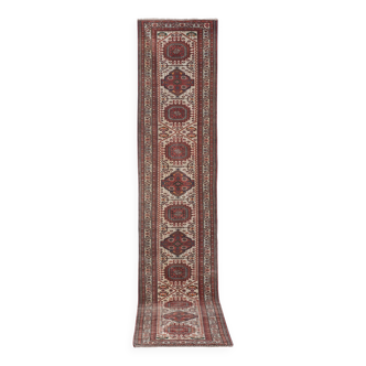 Vintage Turkish Oushak Rug Handwoven 90x414 cm
