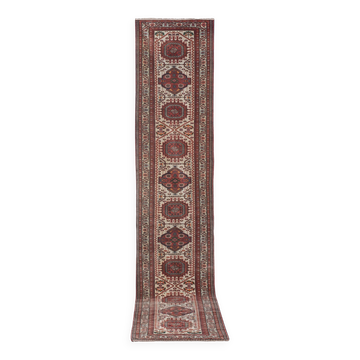 Vintage Turkish Oushak Rug Handwoven 90x414 cm