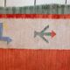 Kilim vintage fait main Gabbeh persan 171cm x 229cm (1960s)