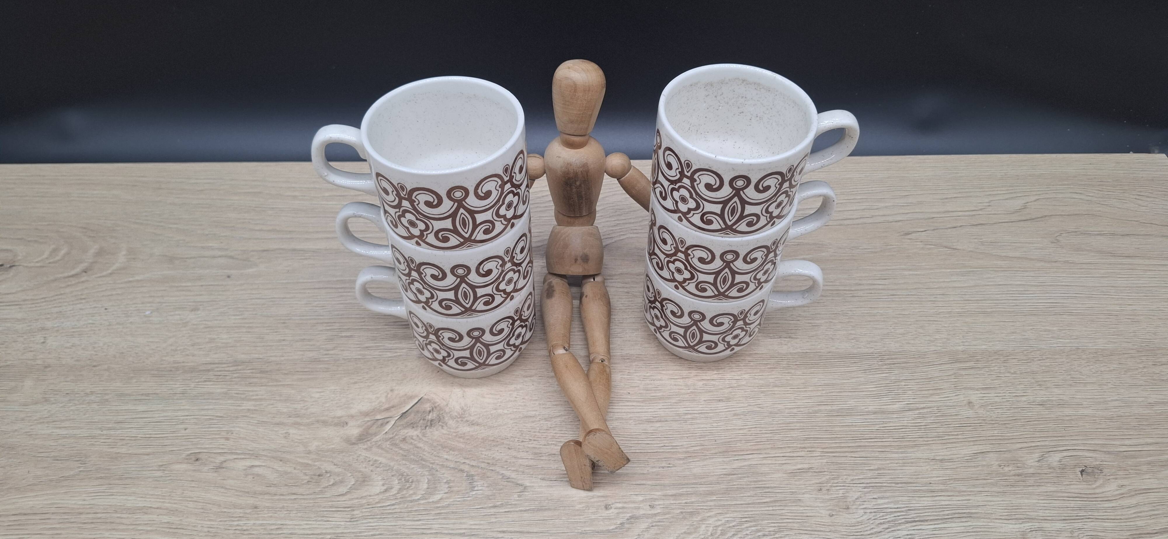 Set of 6 Biltons England mugs