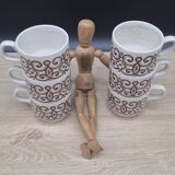 Set of 6 Biltons England mugs