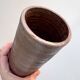 Vintage handmade cylindrical ceramic vase