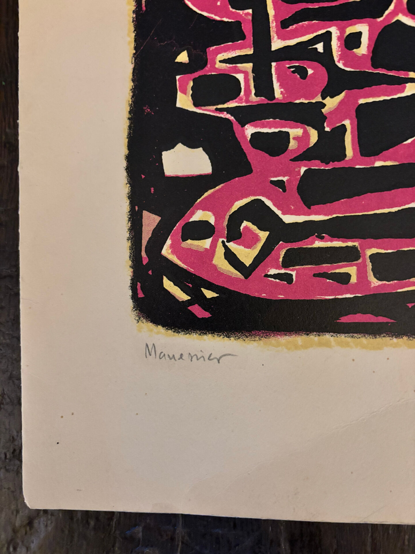 Original Lithograph Alfred MANESSIER 1954 signed numbered XXth Century
