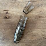 Verres à eau en verre fumé