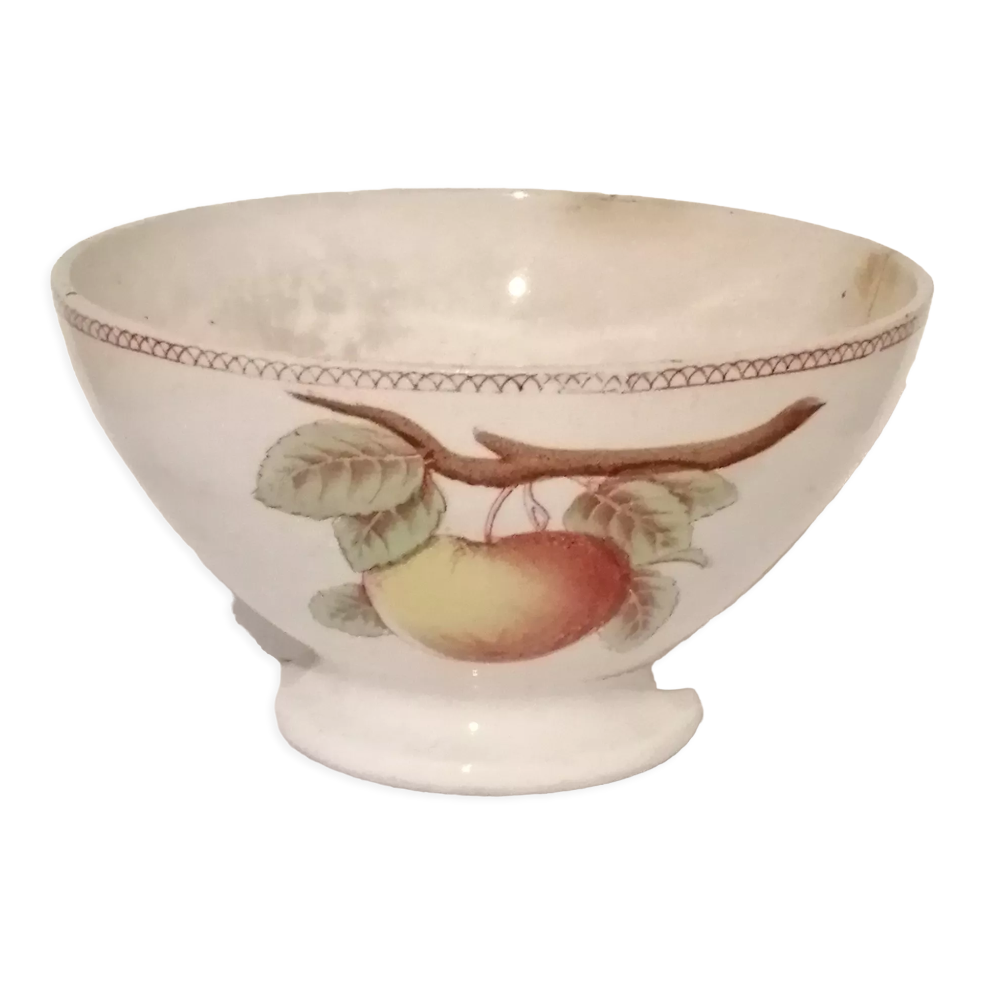 Bol ancien digoin sarreguemines "pommes"