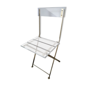 Chaise pliante plexiglass marais international