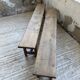 Set of two rustic oak farm benches 2m
