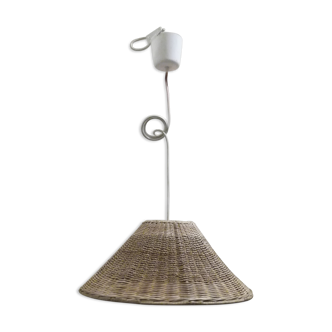 Suspension en ratan et cordon «my vintage home»