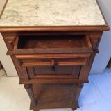 Bedside console tinted cherry