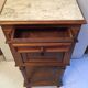 Chevet console teinte merisier