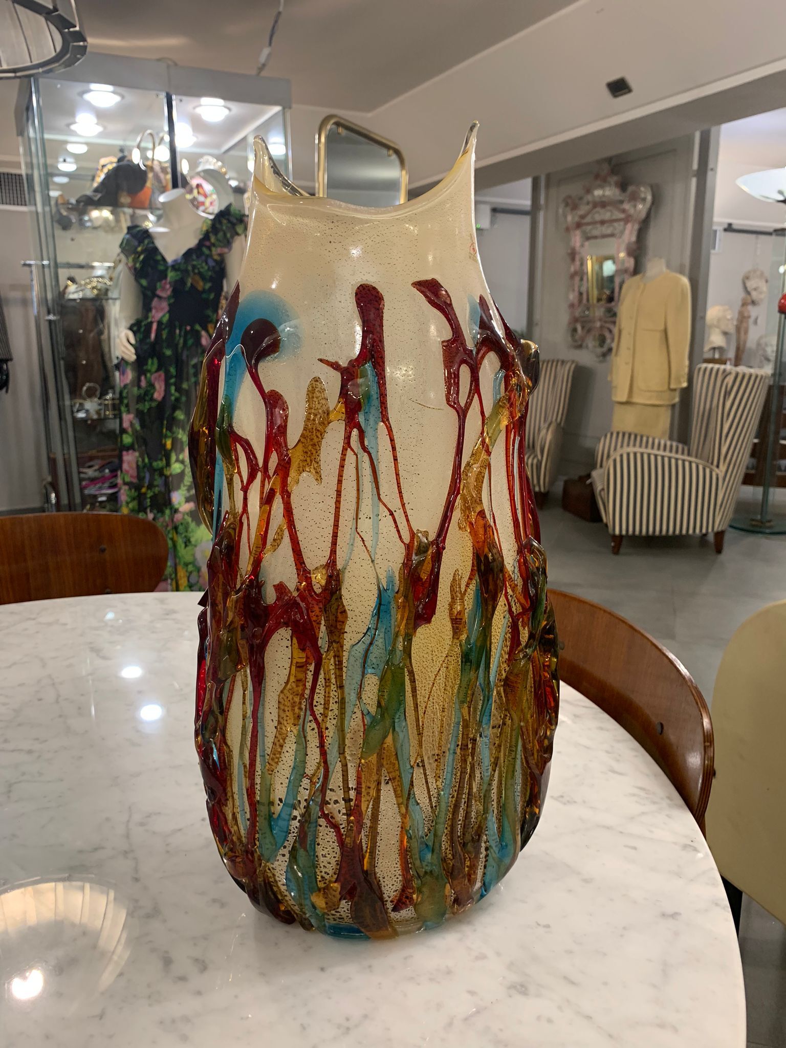 Murano glass sculpture vase Sergio Costantini