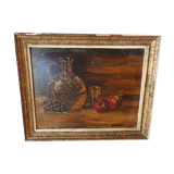 Still life painting signed