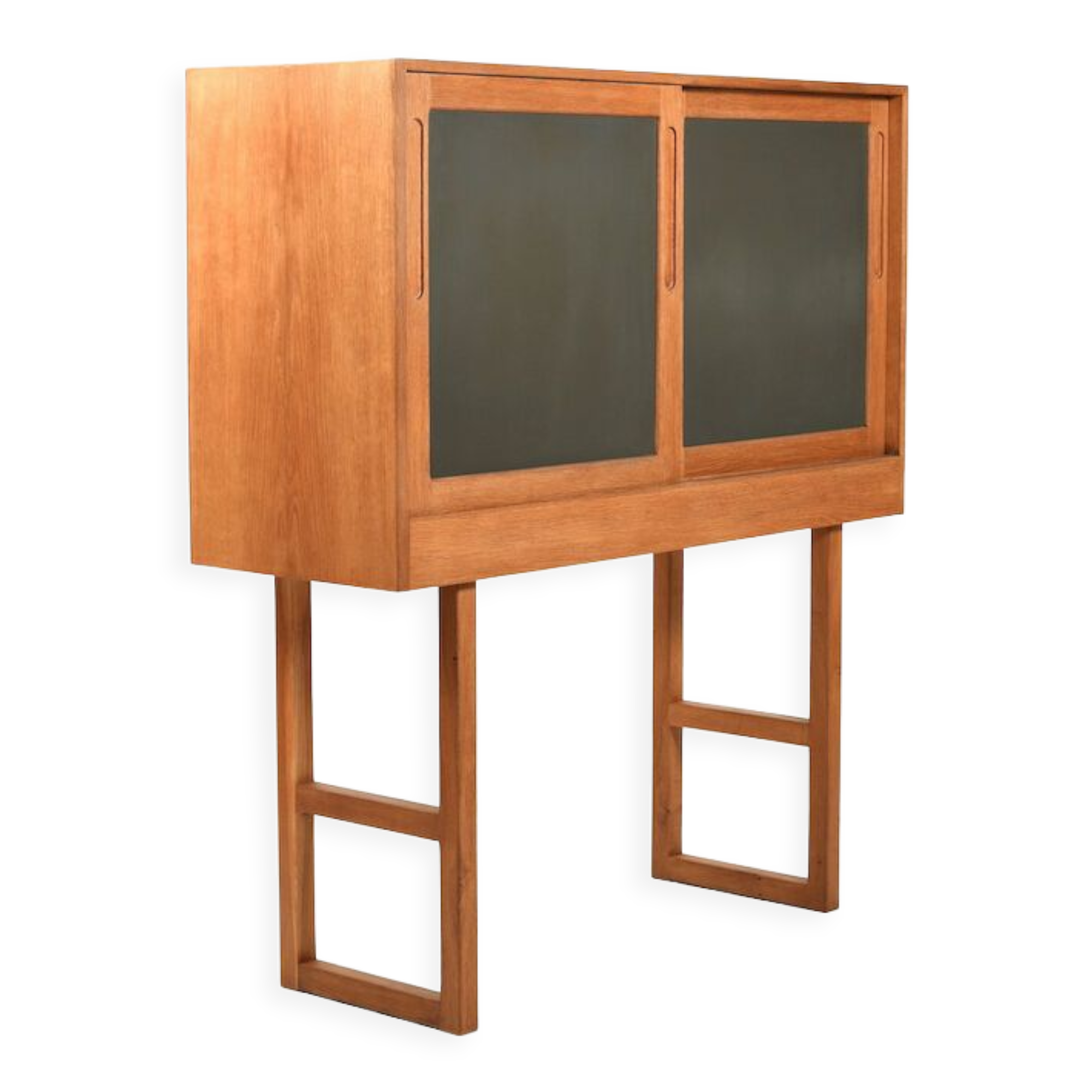 Danish oak and formica cabinet 1960s