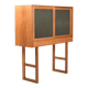 Danish oak and formica cabinet 1960s