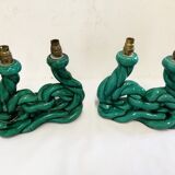 Candle holders, ceramic lamp Vallauris