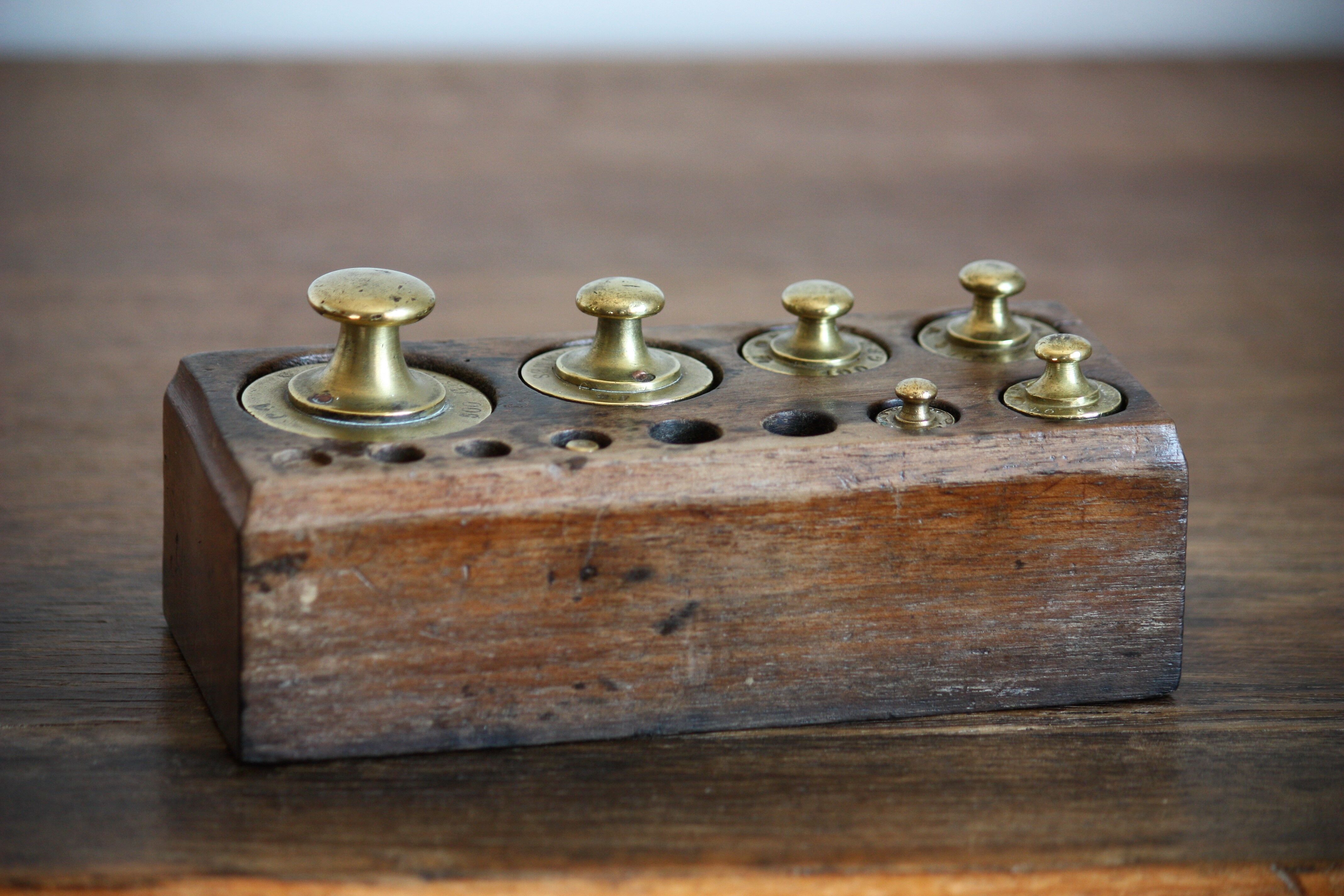 Brass weight box
