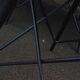 Set of 6 leather chairs with black metal frame