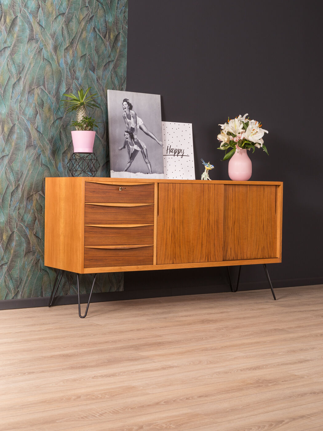 Walnut sideboard from the 1950s
