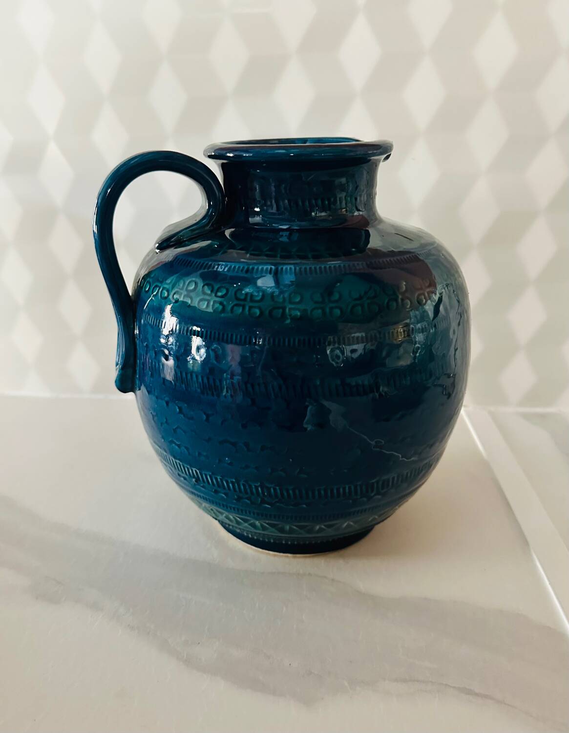 Aldo Londi carafe Rimini Blue collection by Bitossi