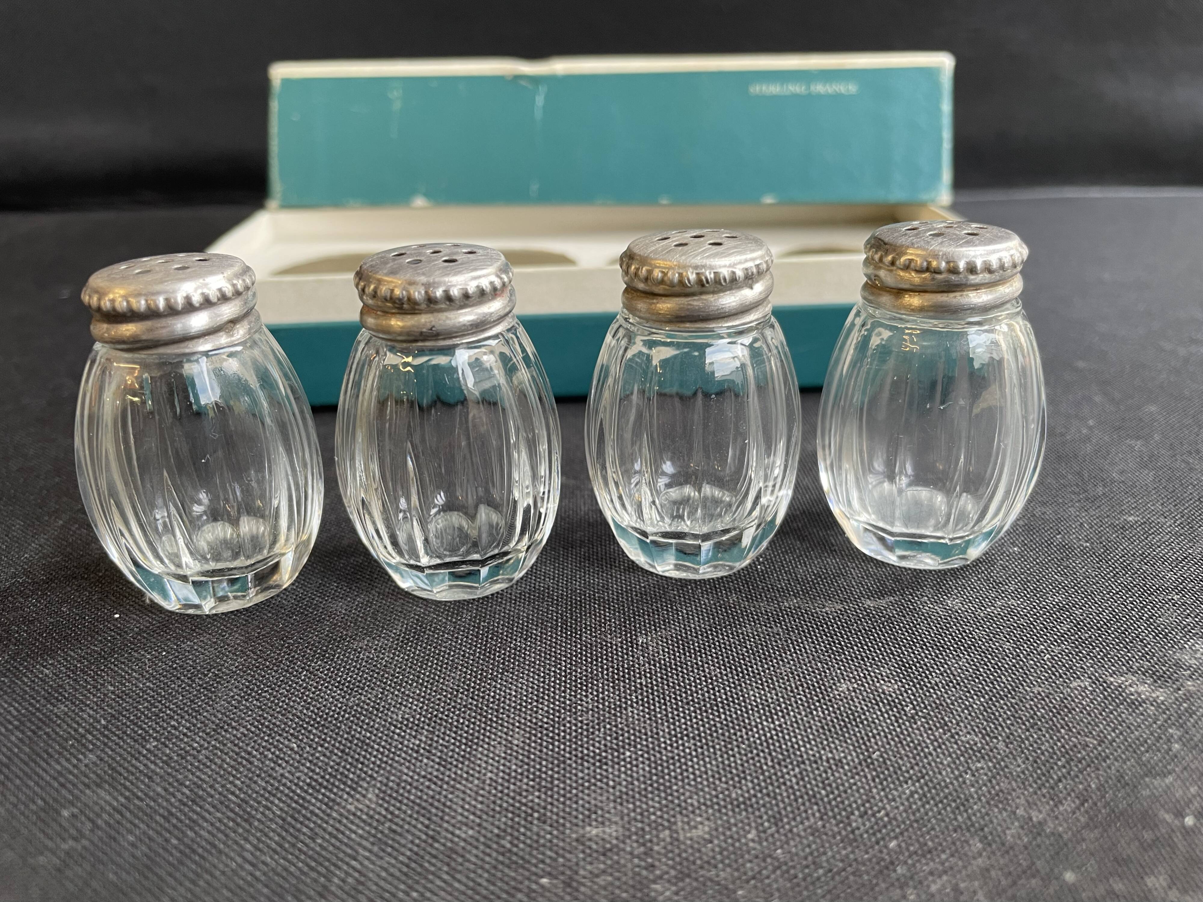 Coffret Cardheilhac de salières et poivriers Christofle – Argent 950/1000e