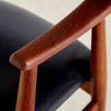 Model chair 213 in teak by Th. Harlev for Farstrup M-bler 60s