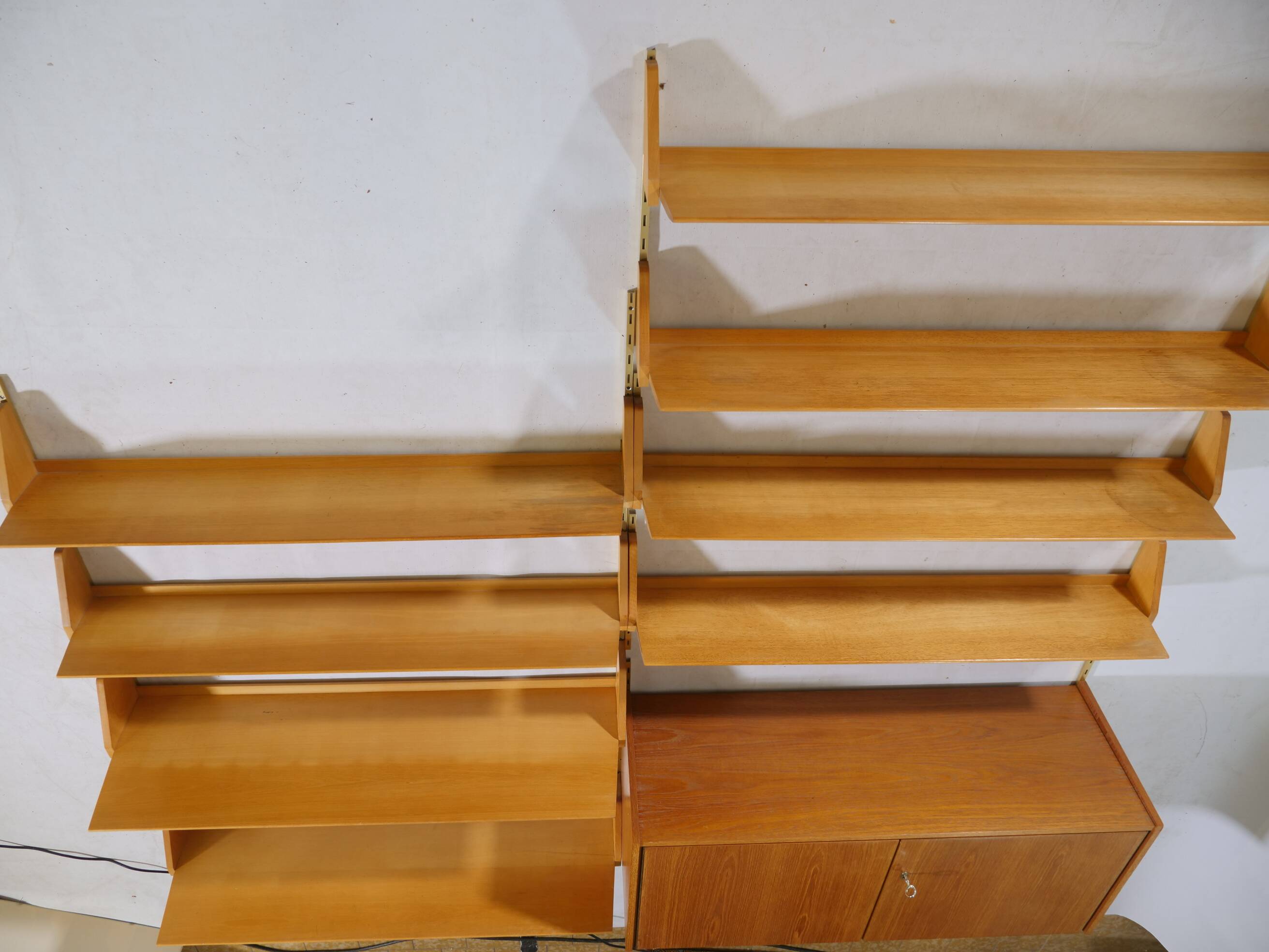 Design shelving system shelf teak wall shelf WK furniture 50s 60s
