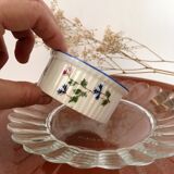 6 porcelain ramekins from Limoges decorated with barbels