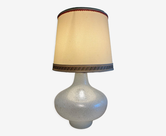 Lampe en verre bullé