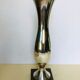 Silver metal vase
