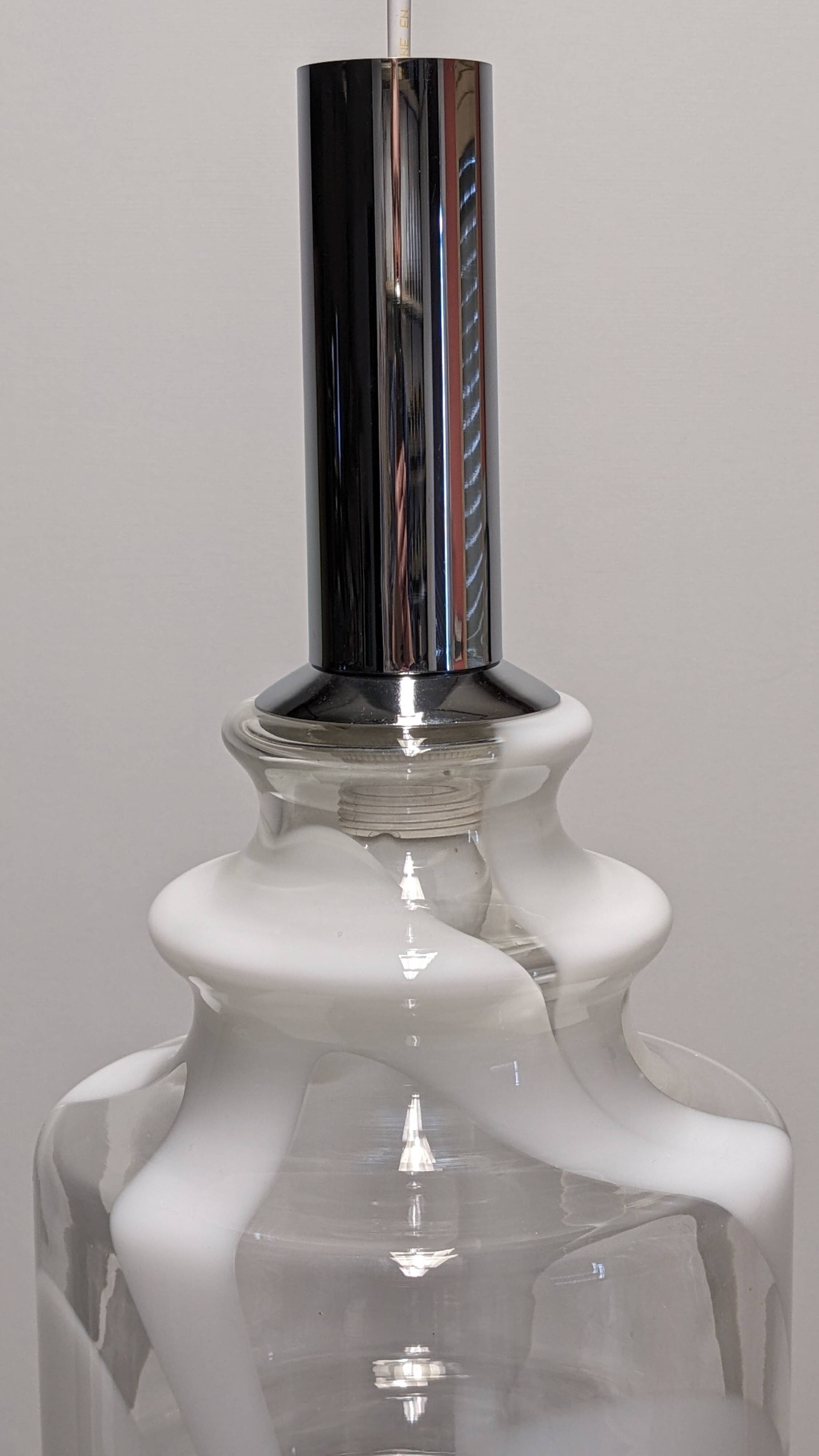 Suspension italienne en verre Murano, années 60-70
