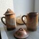 Pair of sandstone mug